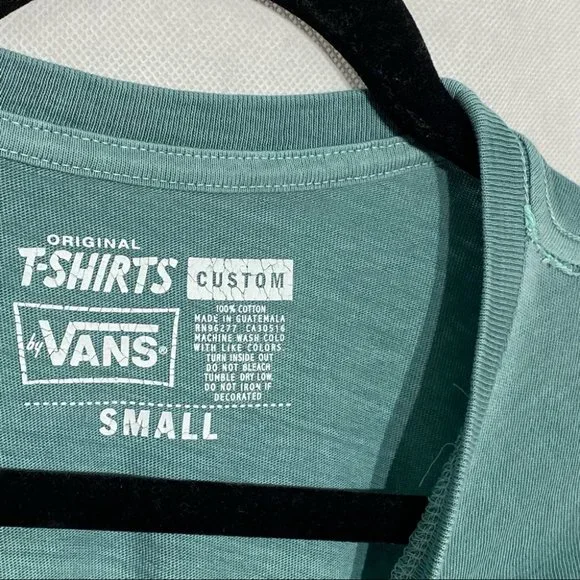 Vans California Original Custom T-shirt Teal Green - Picture 4 of 10